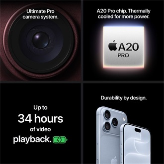 Apple iPhone 18 Pro 256GB Dual SIM okostelefon kék (Glacier)