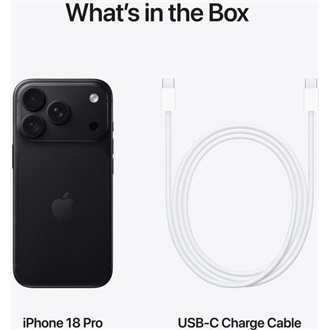 Apple iPhone 18 Pro 512GB Dual SIM okostelefon fekete (Black)