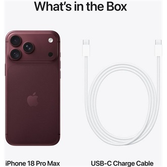 Apple iPhone 18 Pro Max 256GB Dual SIM okostelefon lila (Burgundy)