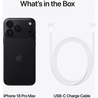Apple iPhone 18 Pro Max 512GB Dual SIM okostelefon fekete (Black)