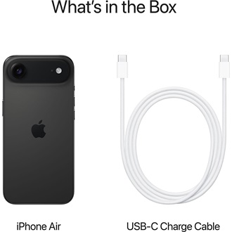 Apple iPhone Air 512GB Dual SIM okostelefon fekete (Space Black)