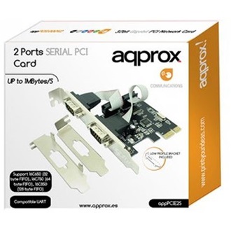 Approx PCIE2S Serial 2-port PCIe x1 bővítőkártya