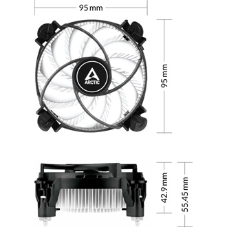Arctic Cooling Alpine 17 LP processzor hűtő