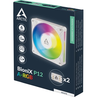 Arctic Cooling BioniX P14 A-RGB rendszerhűtő ventilátor fehér