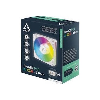 Arctic Cooling BioniX P14 A-RGB rendszerhűtő ventilátor kit fehér