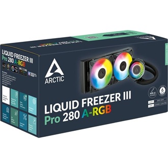 Arctic Cooling Liquid Freezer III Pro 280 A-RGB processzor vízhűtő fekete