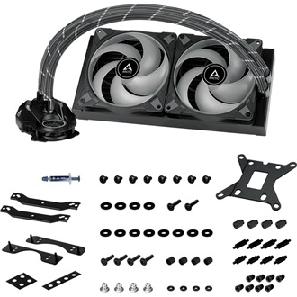 Arctic Cooling Liquid Freezer II 280 RGB processzor vízhűtő fekete