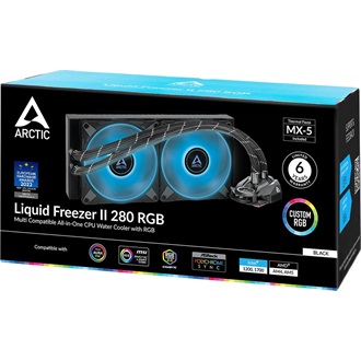 Arctic Cooling Liquid Freezer II 280 RGB processzor vízhűtő fekete