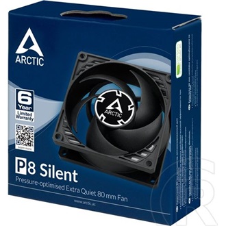 Arctic Cooling P8 Silent rendszerhűtő ventilátor fekete