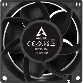 Arctic Cooling S8038-10K Server Fan rendszerhűtő ventilátor fekete
