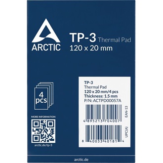 Arctic Cooling TP-3 120×120mm 1,5mm (4db) kék hővezető lap 52g