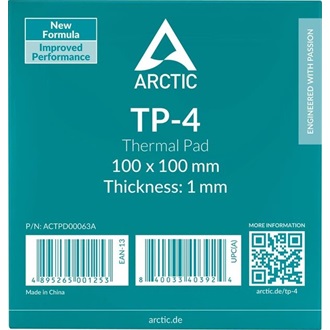 Arctic Cooling TP-4 100×100m 1,0mm szürke hővezető lap