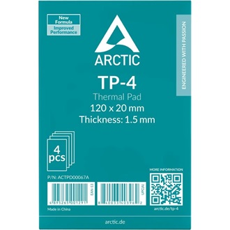 Arctic Cooling TP-4 120×20m 1,5m 4db szürke hővezető lap