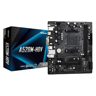 Asrock A520M-HDV desktop alaplap microATX