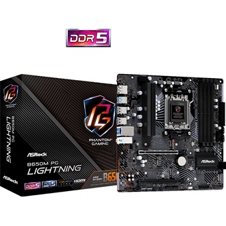 Asrock B650M Phantom Gaming Lightning desktop alaplap microATX