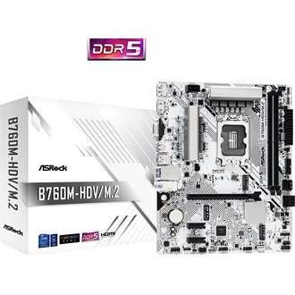 Asrock B760M-HDV/M.2 desktop alaplap microATX