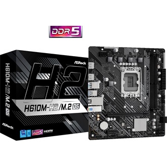 Asrock H610M-H2/M.2 D5 desktop alaplap microATX