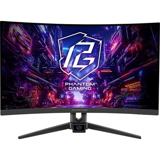 Asrock Phantom Gaming PG27FRS1A 27" ívelt VA LED gaming monitor fekete 280Hz FreeSync Premium
