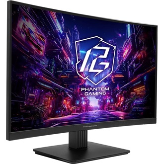 Asrock Phantom Gaming PG27QRT1B 27" ívelt VA LED gaming monitor fekete 180Hz FreeSync