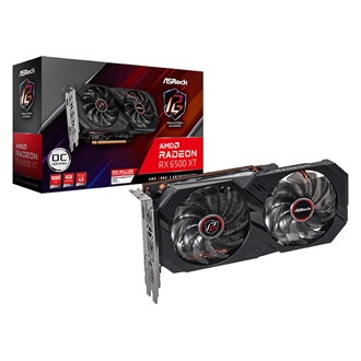 Asrock Radeon RX 6500 XT Phantom Gaming D OC 4GB GDDR6 64-bit grafikus kártya