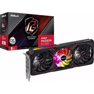 Asrock Radeon RX 7600 Phantom Gaming OC 8GB GDDR6 128-bit grafikus kártya
