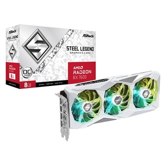 Asrock Radeon RX 7600 Steel Legend OC 8GB GDDR6 128-bit grafikus kártya