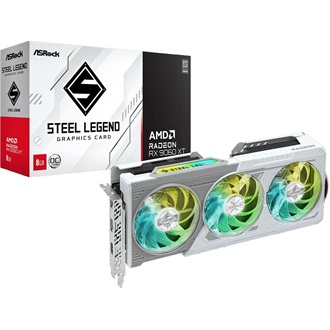 Asrock Radeon RX 9060 XT Steel Legend OC 8GB GDDR6 128-bit grafikus kártya