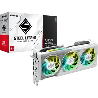 Asrock Radeon RX 9070 XT Steel Legend 16GB GDDR6 256-bit grafikus kártya