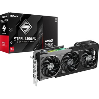 Asrock Radeon RX 9070 XT Steel Legend Dark 16GB GDDR6 256-bit grafikus kártya
