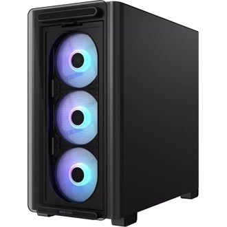 Asus A23 Plus táp nélküli ablakos MT Mini Tower számítógépház fekete