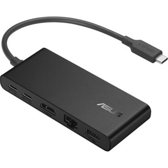 Asus Dual 4K Dock DC201 5-port 100W USB-C dokkoló fekete