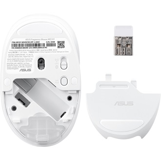 Asus Fragrance MD101 optikai Bluetooth / vezeték nélküli egér fehér (illatosítható; Iridescent White)
