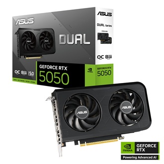 Asus GeForce RTX 5050 Dual OC 8GB GDDR6 128-bit grafikus kártya
