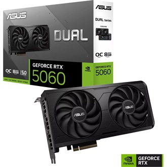 Asus GeForce RTX 5060 Dual Evo OC 8GB GDDR7 128-bit grafikus kártya