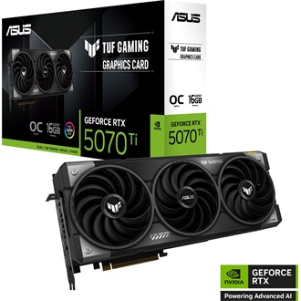 Asus GeForce RTX 5070 Ti TUF Gaming OC 16GB GDDR7 256-bit grafikus kártya