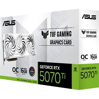 Asus GeForce RTX 5070 Ti TUF Gaming White OC 16GB GDDR7 256-bit grafikus kártya