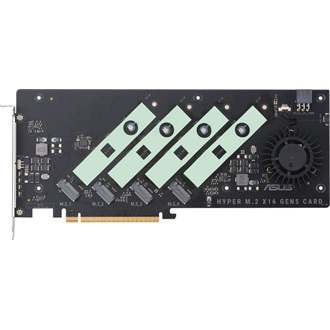 Asus HYPER M.2 X16 GEN5 CARD 4-port M.2 NVMe PCIe x16 bővítőkártya szürke