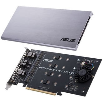 Asus Hyper M.2 X16 V2 Card 4-port M.2 PCIe x16 bővítőkártya