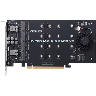 Asus Hyper M.2 X16 V2 Card 4-port M.2 PCIe x16 bővítőkártya