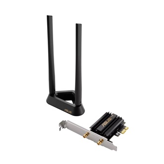 Asus PCE-AXE59BT AXE5400 5,4Gb/s PCIe x1 Dual-Band Wi-Fi Bluetooth hálózati adapter low profile BT5.2