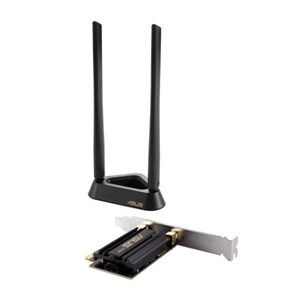 Asus PCE-AXE59BT AXE5400 5,4Gb/s PCIe x1 Dual-Band Wi-Fi Bluetooth hálózati adapter low profile BT5.2