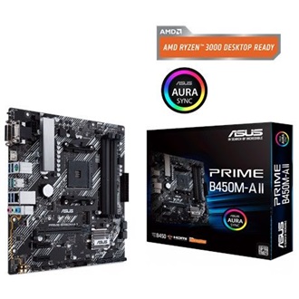 Asus PRIME B450M-A II desktop alaplap microATX