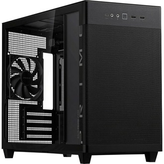Asus Prime AP201 Tempered Glass táp nélküli ablakos MT Mini Tower számítógépház fekete