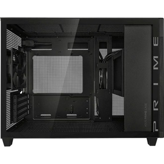 Asus Prime AP201 Tempered Glass táp nélküli ablakos MT Mini Tower számítógépház fekete