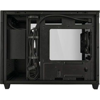 Asus Prime AP201 Tempered Glass táp nélküli ablakos MT Mini Tower számítógépház fekete