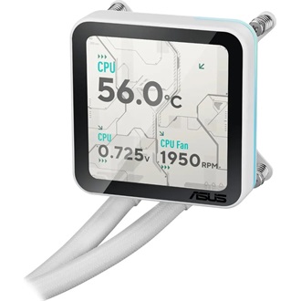 Asus Prime LC II 360 ARGB LCD White Edition processzor vízhűtő fehér