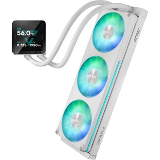 Asus Prime LC II 360 ARGB LCD White Edition processzor vízhűtő fehér