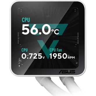 Asus Prime LC II 360 ARGB LCD White Edition processzor vízhűtő fehér
