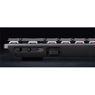 Asus ProArt KD300 Bluetooth / vezeték nélküli magyar Asus Low-Profile optikai-mechanikus billentyűzet fekete