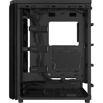 Asus ProArt PA401 Wood Edition táp nélküli ablakos Mid Tower számítógépház fekete